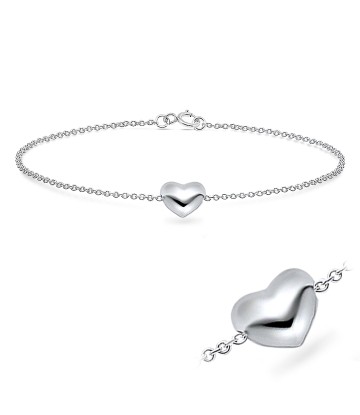 Big Heart Silver Bracelets BRS-90